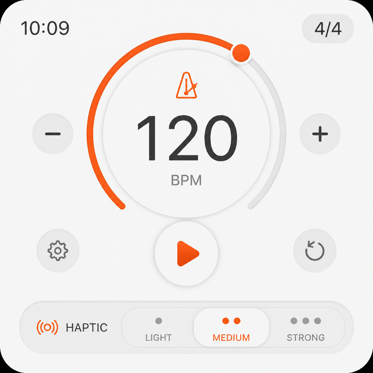 Temporary Apple Watch haptic control screen placeholder